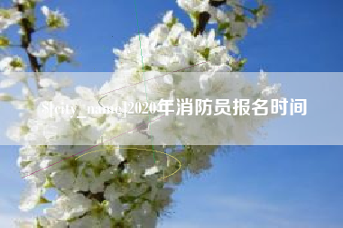 宜阳2020年消防员报名时间