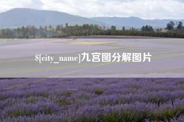 宜阳九宫图分解图片