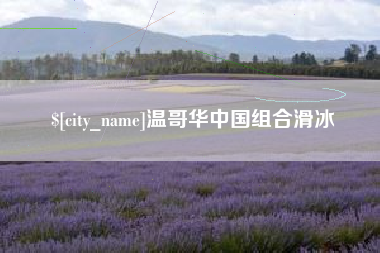 宜阳温哥华中国组合滑冰