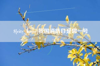 宜阳我国消防日是哪一号