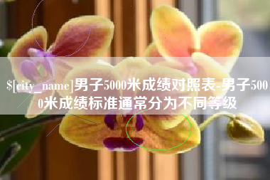 宜阳男子5000米成绩对照表-男子5000米成绩标准通常分为不同等级