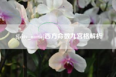 宜阳西方命数九宫格解析