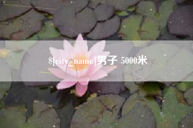 宜阳男子 5000米