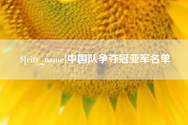宜阳中国队争夺冠亚军名单