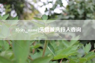 宜阳失信被执行人杳询