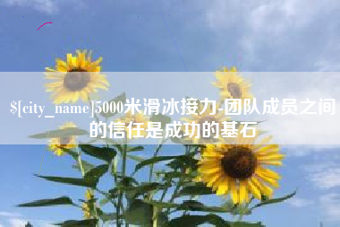 宜阳5000米滑冰接力-团队成员之间的信任是成功的基石