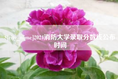 宜阳2024消防大学录取分数线公布时间