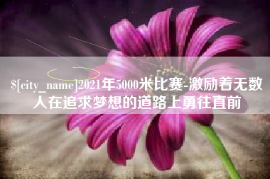 宜阳2021年5000米比赛-激励着无数人在追求梦想的道路上勇往直前