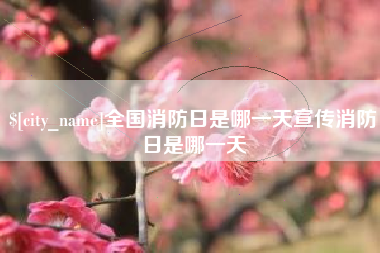 宜阳全国消防日是哪一天宣传消防日是哪一天