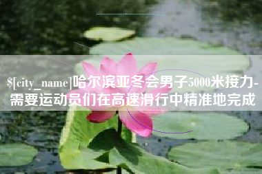 宜阳哈尔滨亚冬会男子5000米接力-需要运动员们在高速滑行中精准地完成