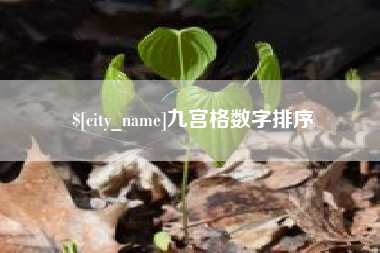 宜阳九宫格数字排序