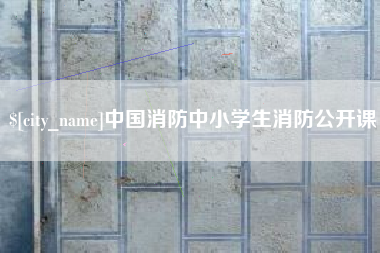 宜阳中国消防中小学生消防公开课