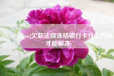 宜阳欠款法院冻结银行卡什么时候才能解冻