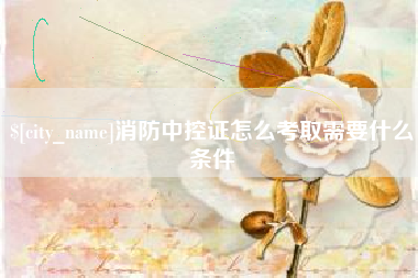宜阳消防中控证怎么考取需要什么条件