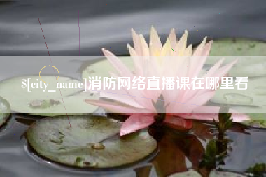 宜阳消防网络直播课在哪里看