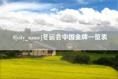 宜阳冬运会中国金牌一览表
