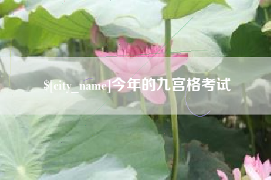 宜阳今年的九宫格考试