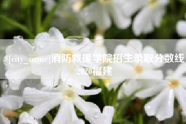 宜阳消防救援学院招生录取分数线2020福建