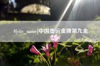 宜阳中国奥运金牌第九金