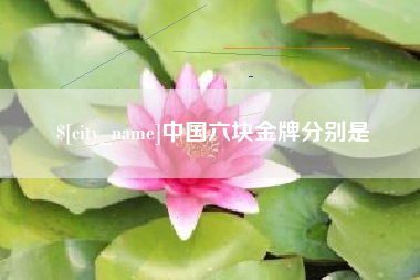 宜阳中国六块金牌分别是