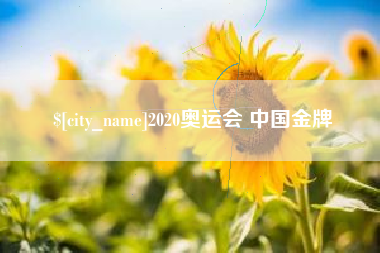 宜阳2020奥运会 中国金牌